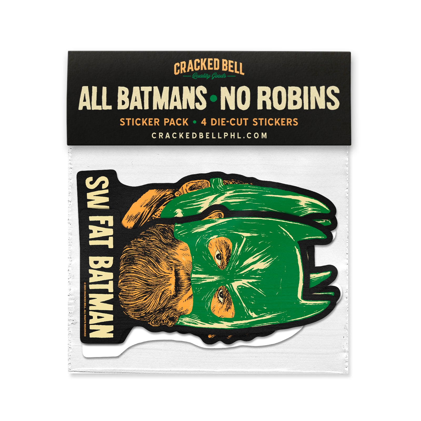 No Robins Sticker Pack – Cracked Bell