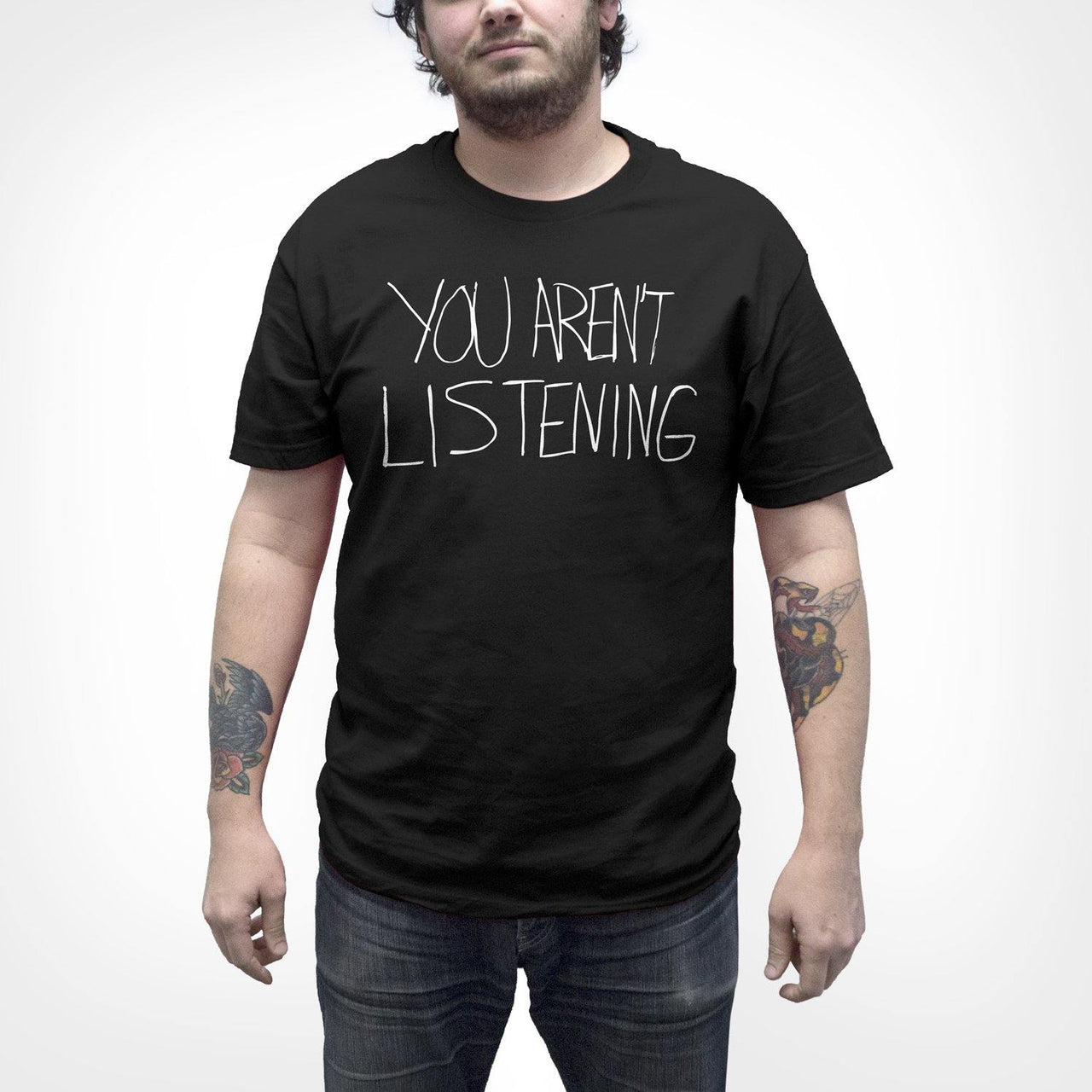 Buy Now – Malcolm Jenkins Foundation "You Aren't Listening" Shirt – Philly & Sports Merch – Cracked Bell