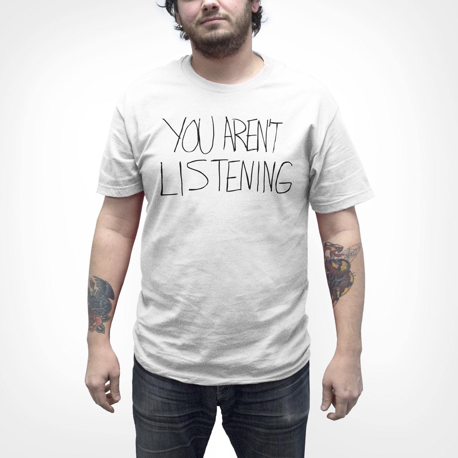 Buy Now – Malcolm Jenkins Foundation "You Aren't Listening" Shirt – Philly & Sports Merch – Cracked Bell