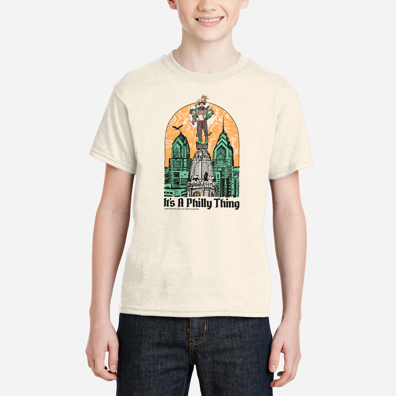 "Kelce Hall" Natural Youth Shirt