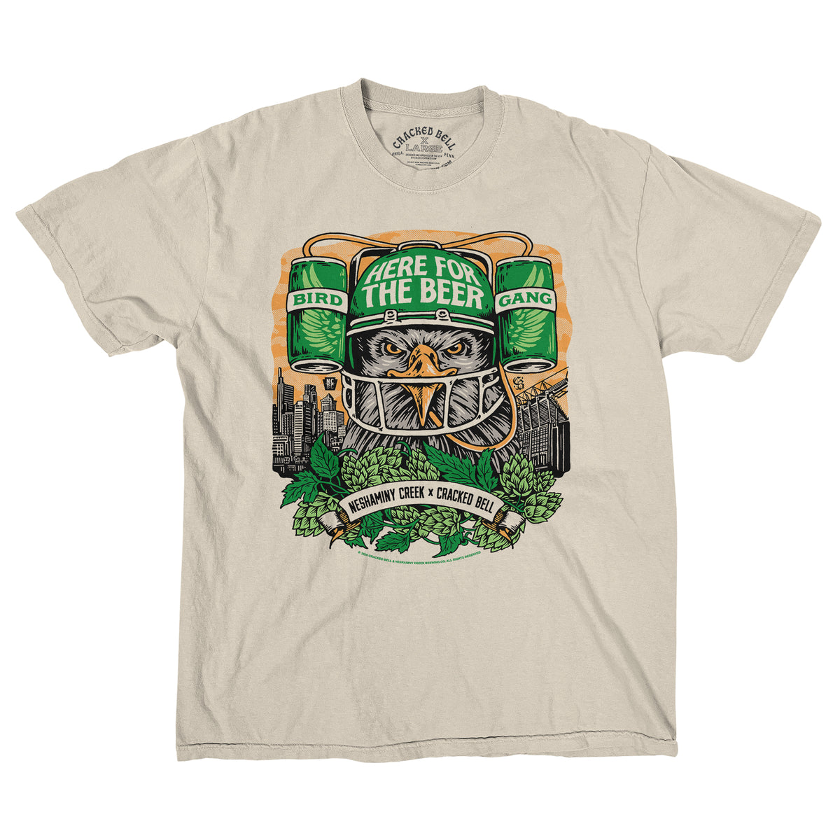 Cracked Bell x Neshaminy Creek "Here For Beer" Shirt
