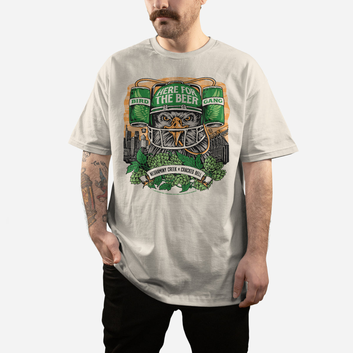 Cracked Bell x Neshaminy Creek "Here For Beer" Shirt