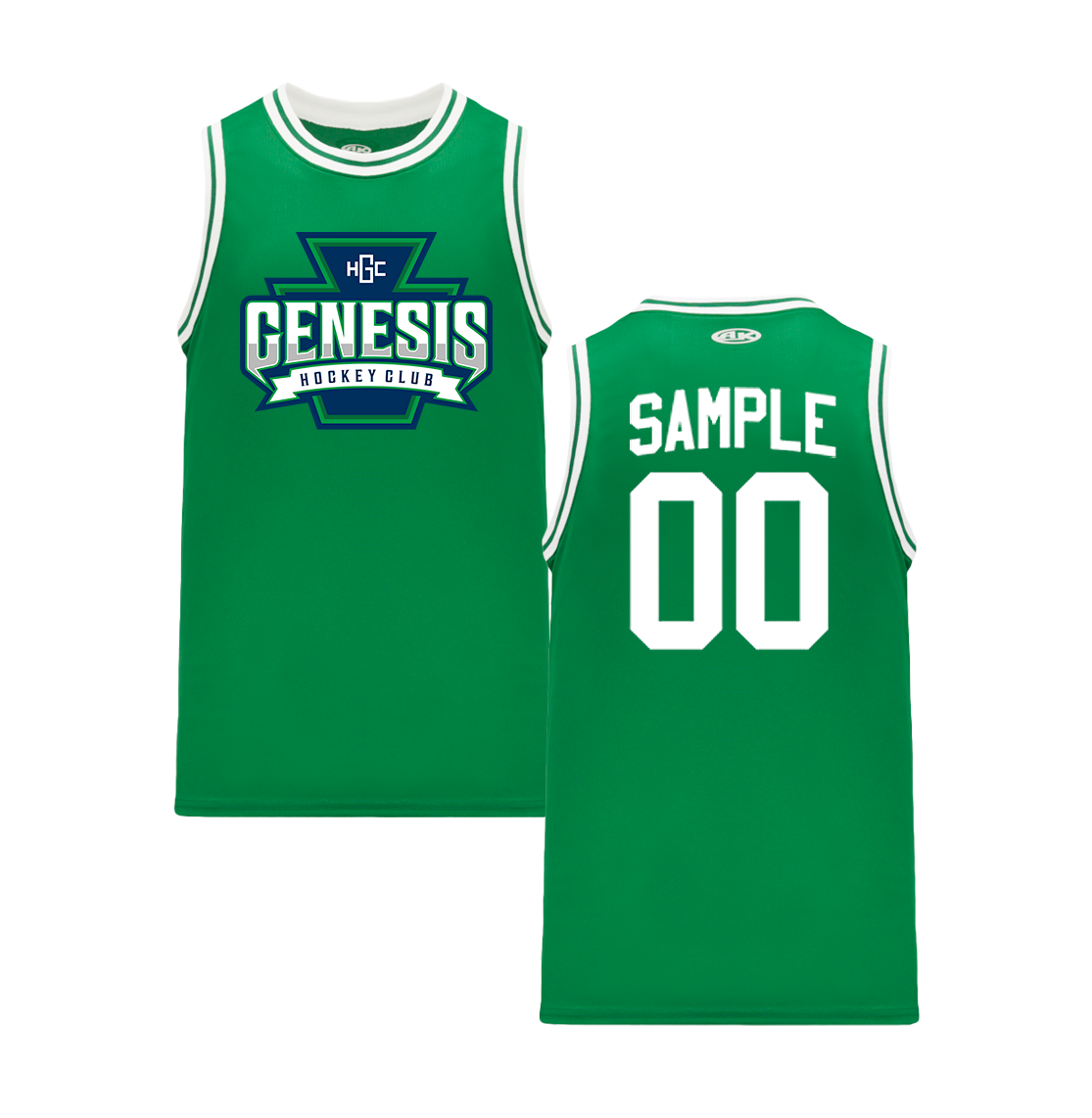 Genesis Hockey Club "Crest" Custom Youth Basketball Jersey