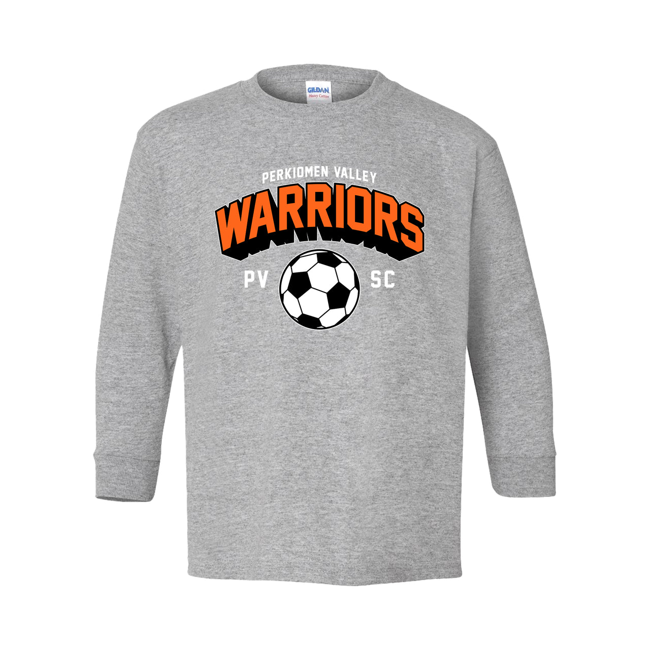Perkiomen Valley Soccer Club "Warriors Ball" Youth Long Sleeve