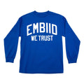 Buy Now – "Embiid We Trust" Long Sleeve – Philly & Sports Merch – Cracked Bell