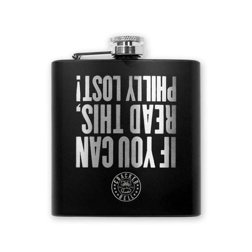 Buy Now – "Philly Lost" Black Flask – Philly & Sports Merch – Cracked Bell
