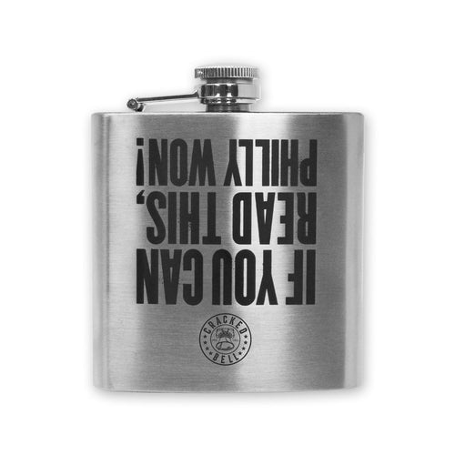 Buy Now – "Philly Won" Aluminum Flask – Philly & Sports Merch – Cracked Bell