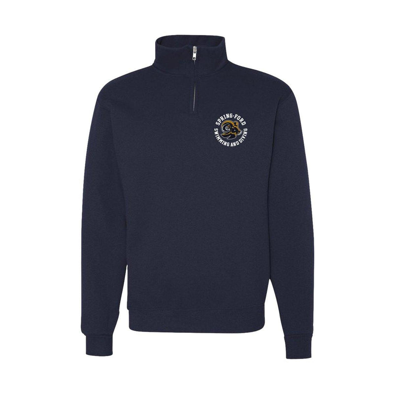 Buy Now – Spring Ford Swimming And Diving Jerzees Quarter Zip – Philly & Sports Merch – Cracked Bell